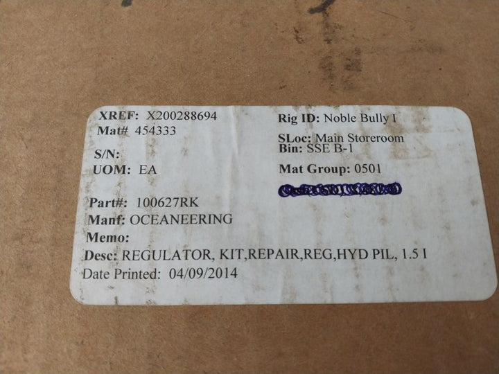 Suhm Spring 100627-rk Regulator Repair Kit
