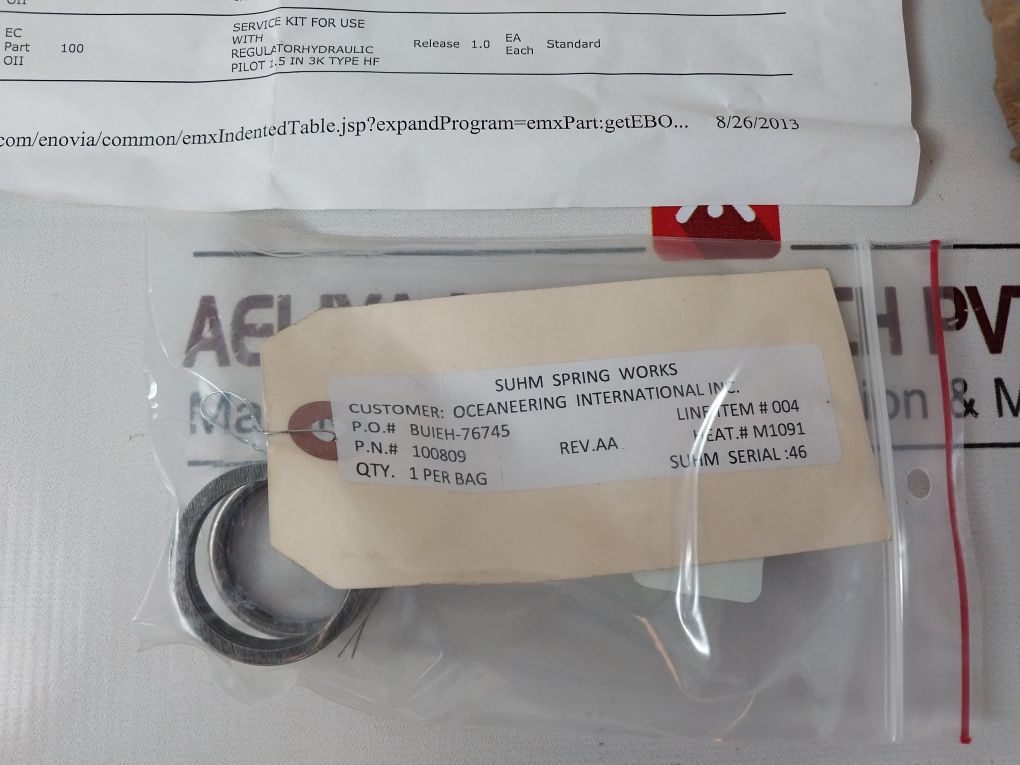 Suhm Spring 100627-rk Regulator Repair Kit