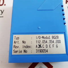 Sulzer Bq2B I/O Module 112.054.354.200