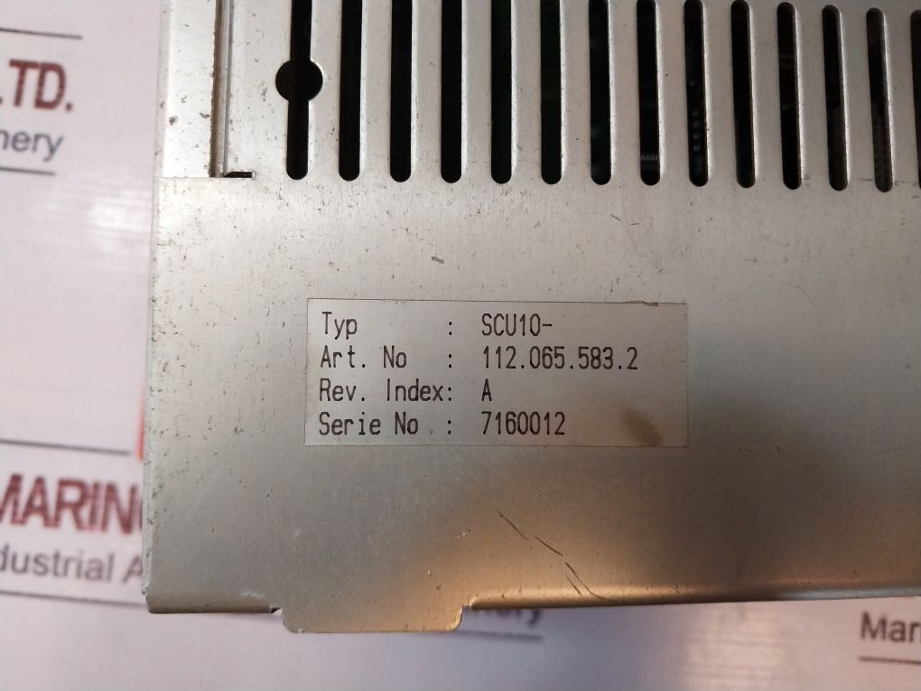 Sulzer Electronics Scu10 Control