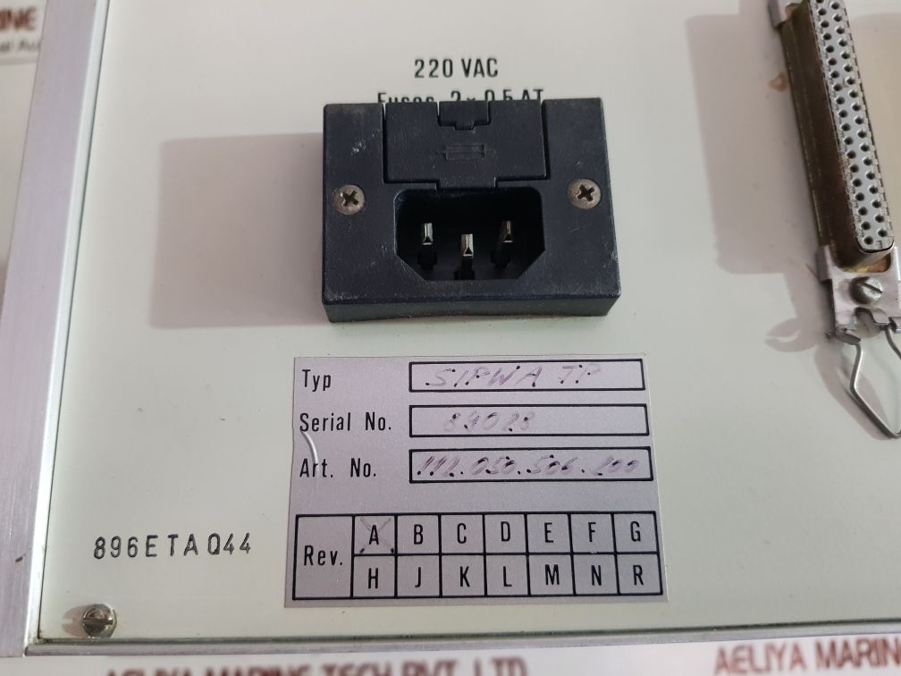 Sulzer Sipwa Tp Signal Ssi 50 112.050.506.200