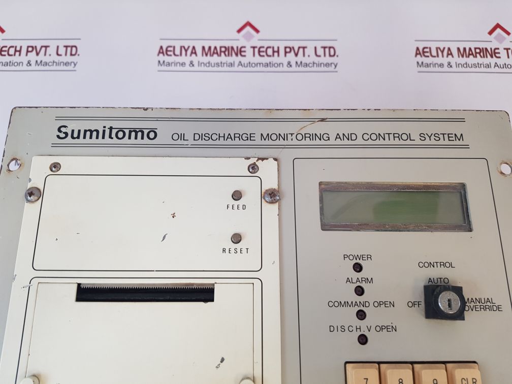Sumitomo Ccu Mark V Oil Discharge Monitoring And Control System