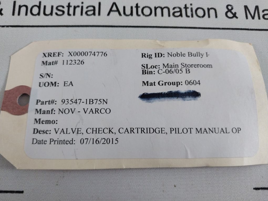 Sun Ckcb Xen Cartridge Valve