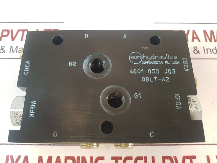 Sun Hydraulics 0Bl7-a2 Valve Block