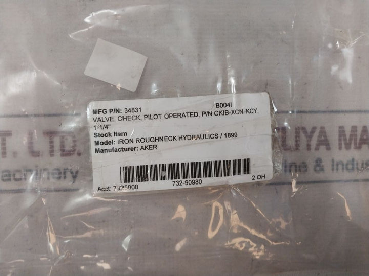 Sun Hydraulics 0K76-a2 Pilot Operated Check Valve