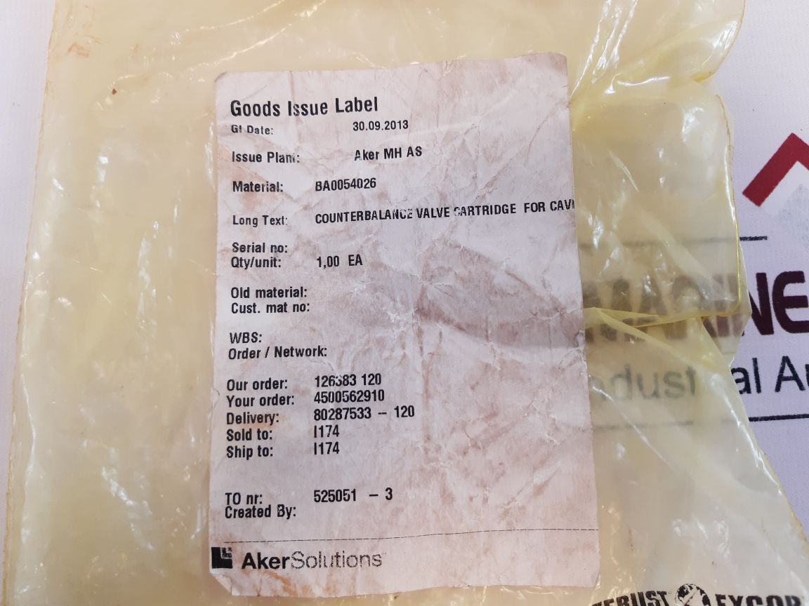 Sun Hydraulics Cbea-lhn Valve
