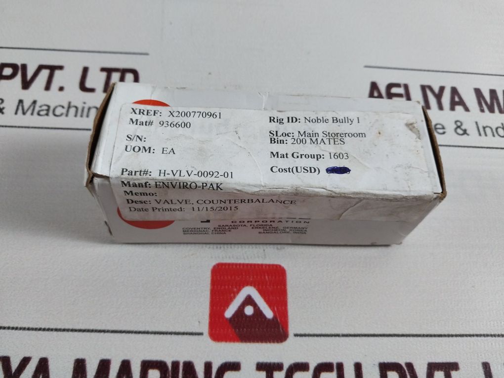 Sun Hydraulics Ckcb-xfn Check Valve H-vlv-0092-01