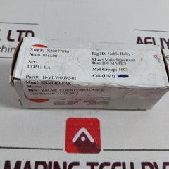 Sun Hydraulics Ckcb-xfn Check Valve H-vlv-0092-01