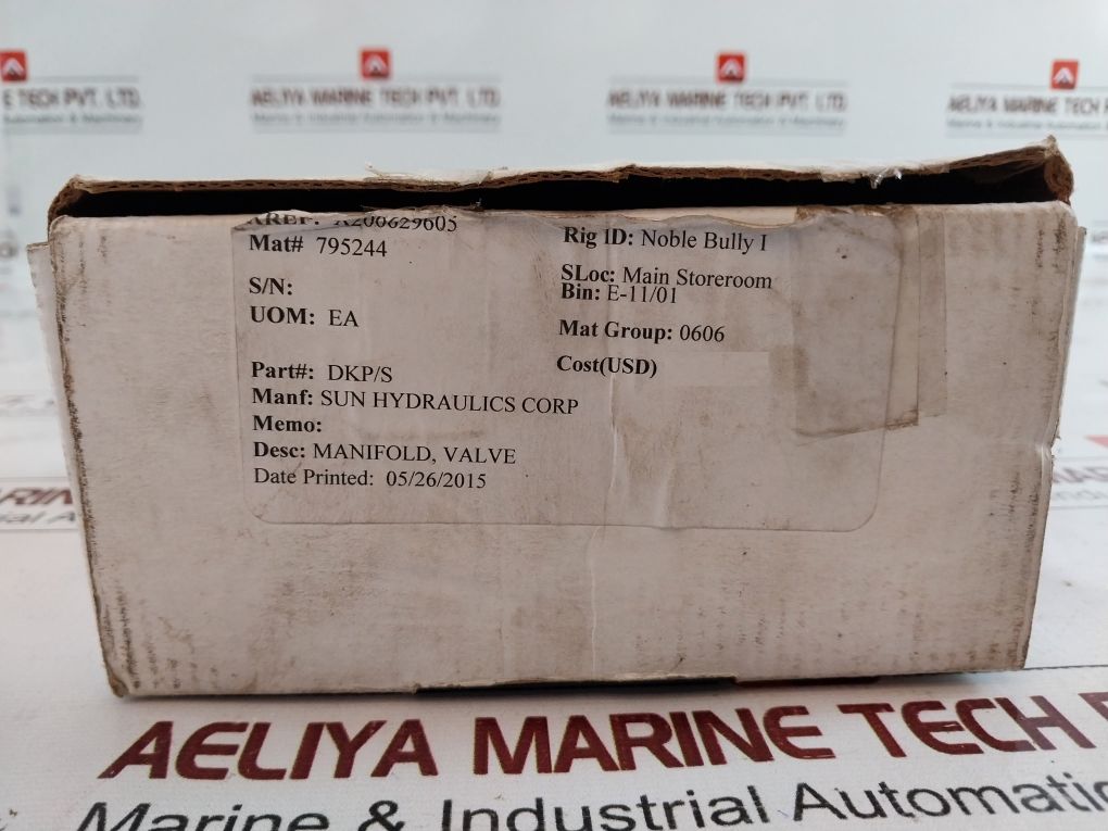 Sun Hydraulics Dkp/S Manifold Valve