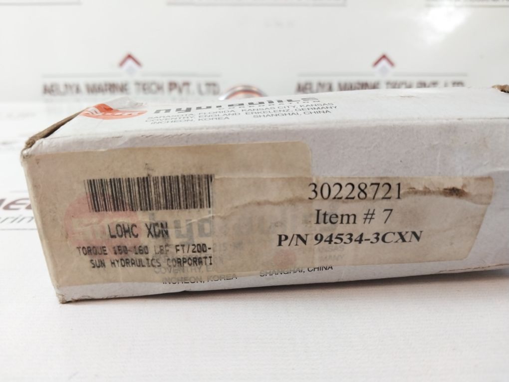 Sun Hydraulics Lohc Xdn Logic Cartridge 94534-3Cxn