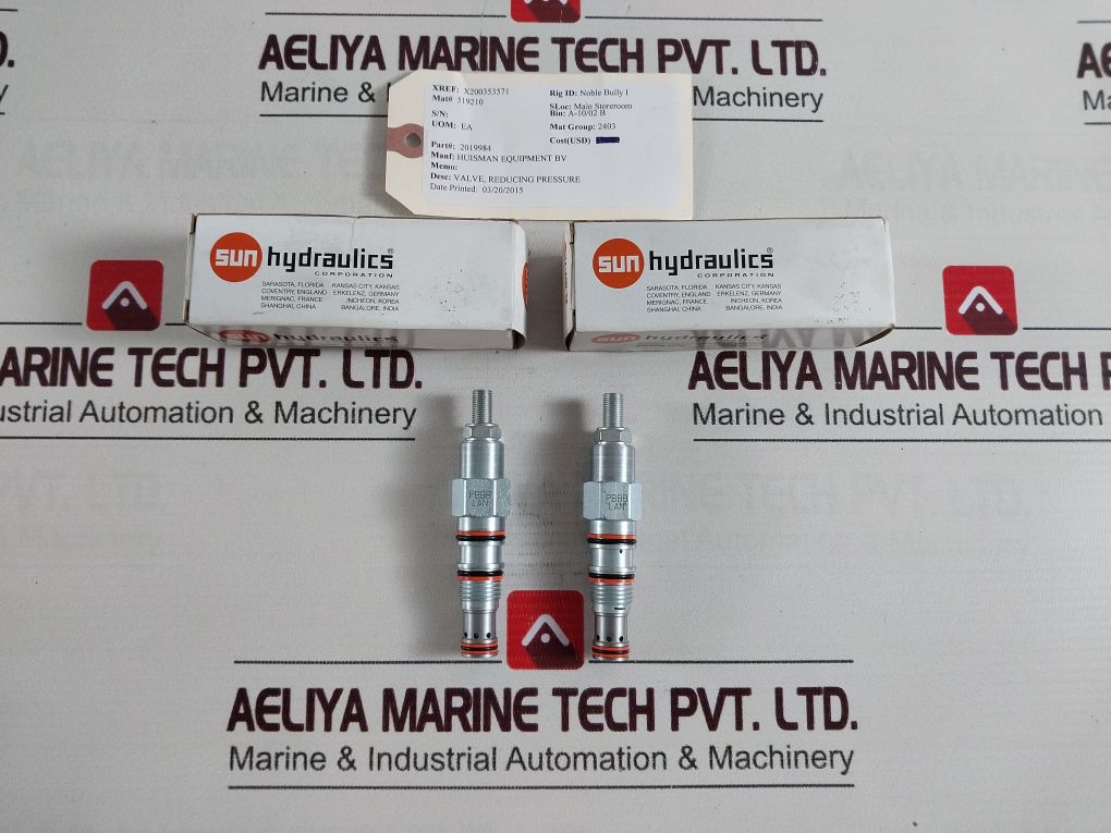 Sun Hydraulics Pbbb-lan Relief Valve 2019984
