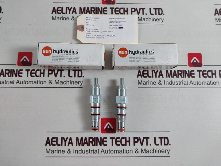 Sun Hydraulics Pbbb-lan Relief Valve 2019984
