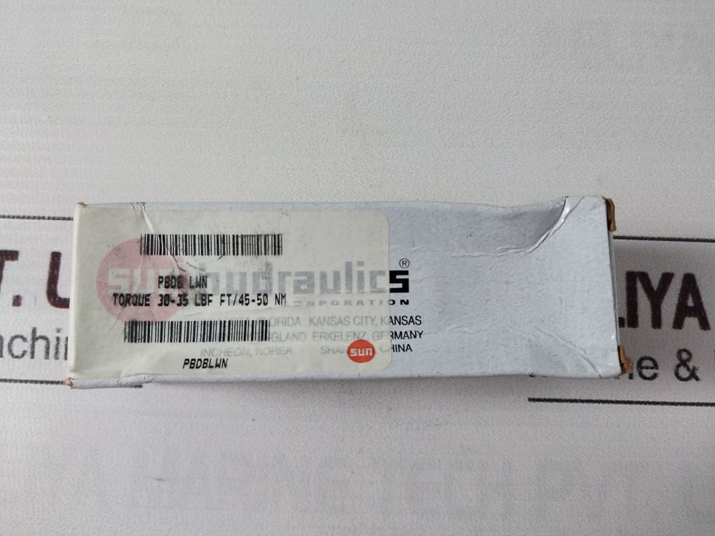 Sun Hydraulics Pbdb Lwn Pressure Reducing Valve 