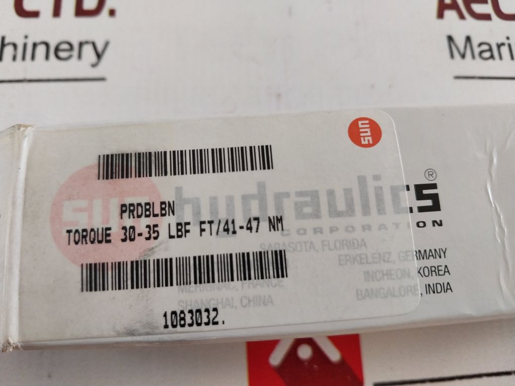 Sun Hydraulics Prdb-lbn Pressure Reducing Valve