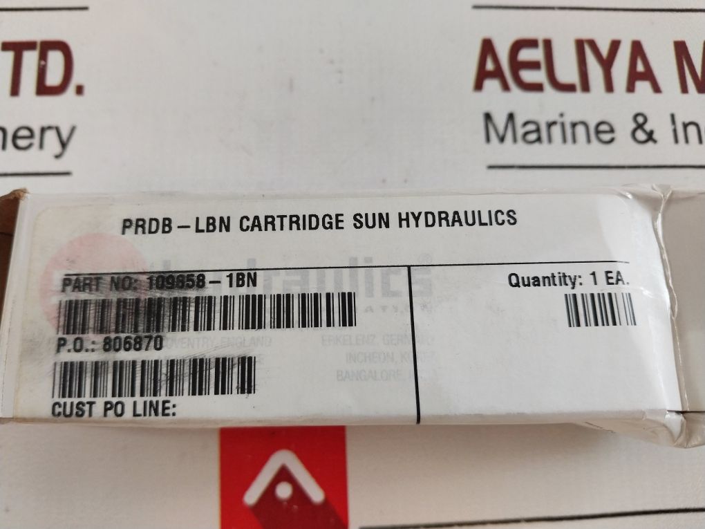 Sun Hydraulics Prdb-lbn Pressure Reducing Valve