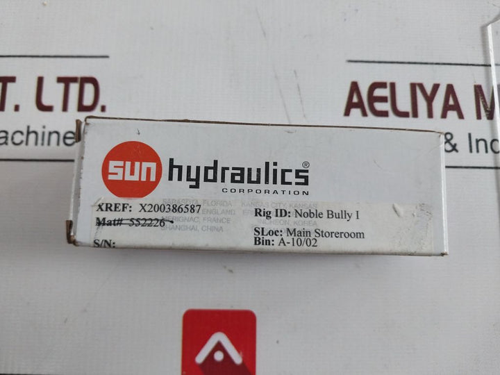Sun Hydraulics Rdfa-lwn Pressure Relief Valve
