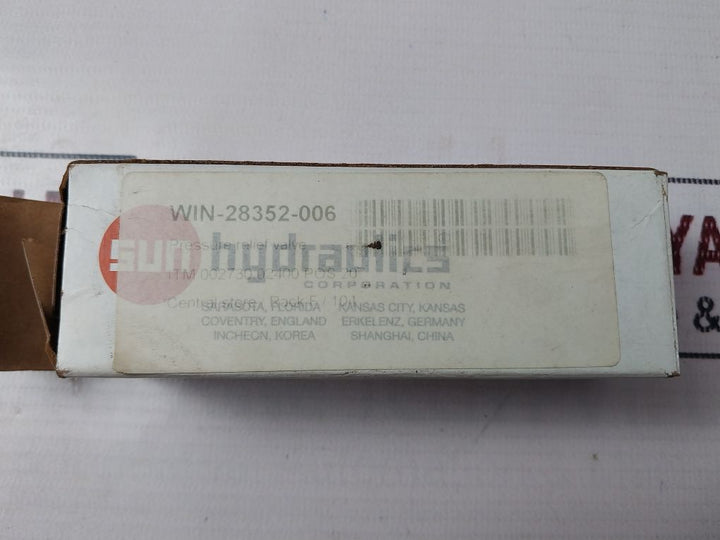 Sun Hydraulics Rpec-len Balanced Piston Relief Valve Rpec-len-ht88