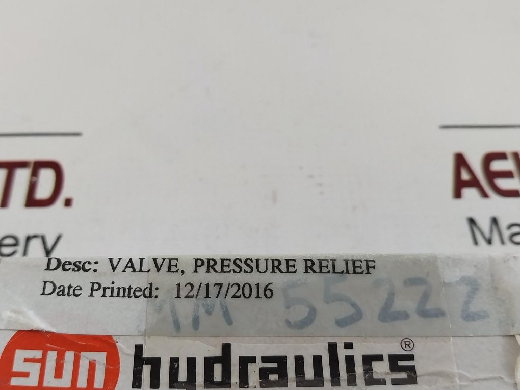 Sun Rdda Lcn Pressure Relief Valve