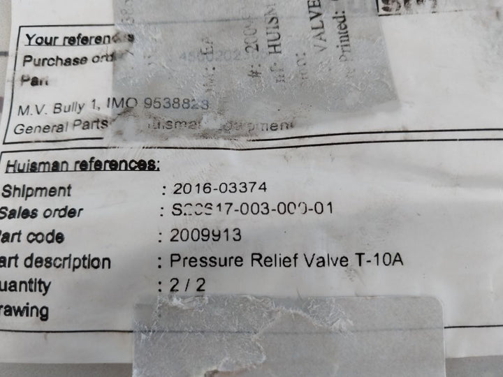 Sun Rdda Lcn Pressure Relief Valve 