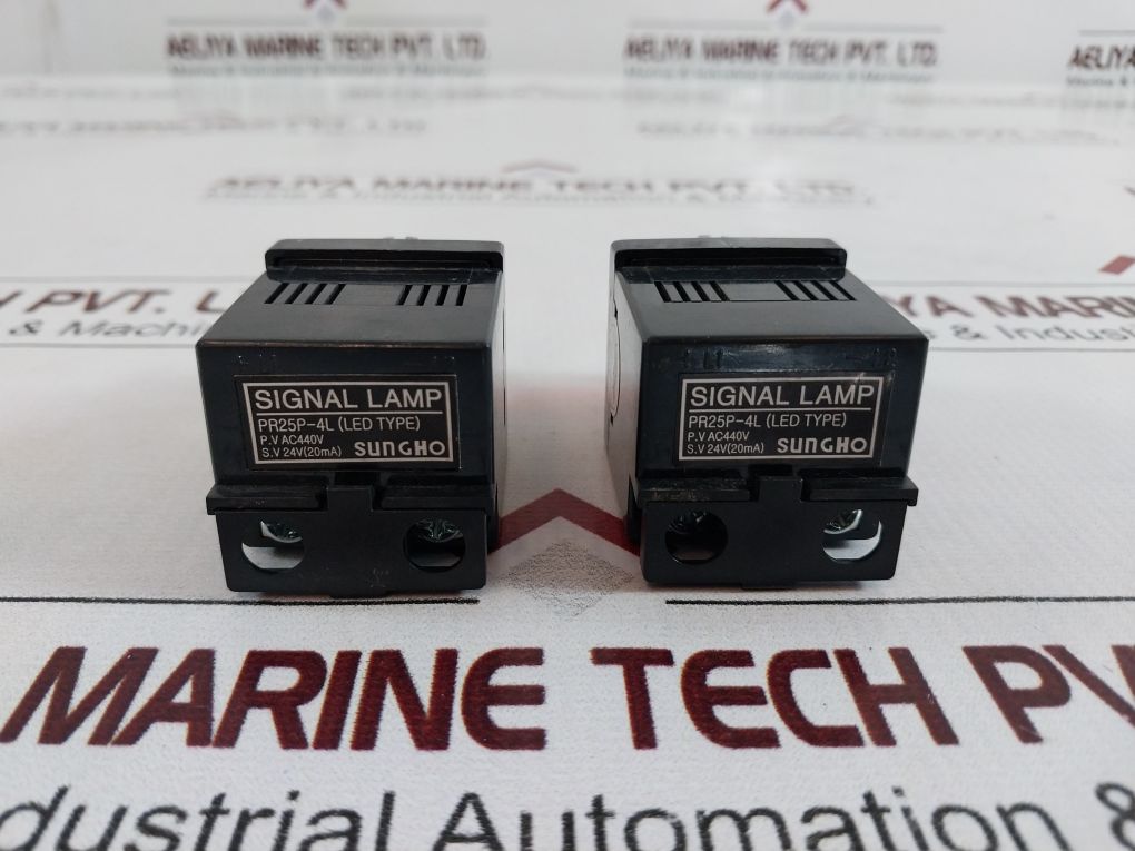 Lot Of 6X Sungho Pr25P-4L(Led Type) Signal Lamp