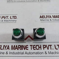 Lot Of 9X Sungho Pr25P-4L(Led Type) Signal Lamp Green