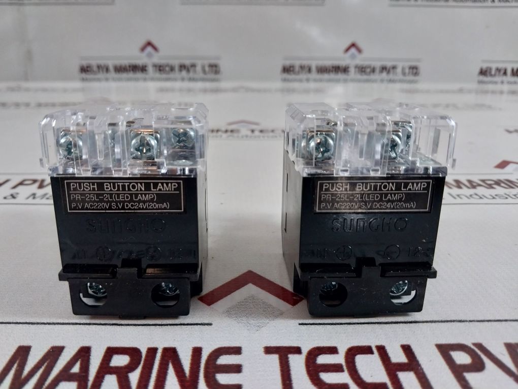 Lot Of 10X Sungho Shpr-25L-2L Pushbutton Lamp Pr-25L-2L (Led Lamp)