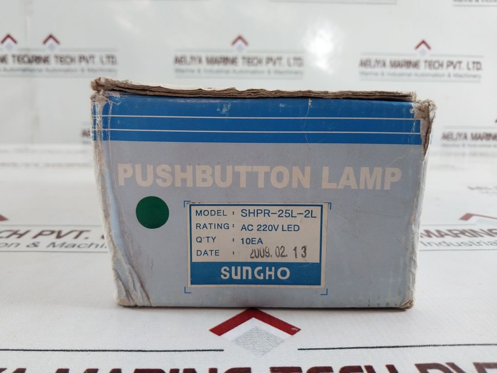 Lot Of 10X Sungho Shpr-25L-2L Pushbutton Lamp Pr-25L-2L (Led Lamp)