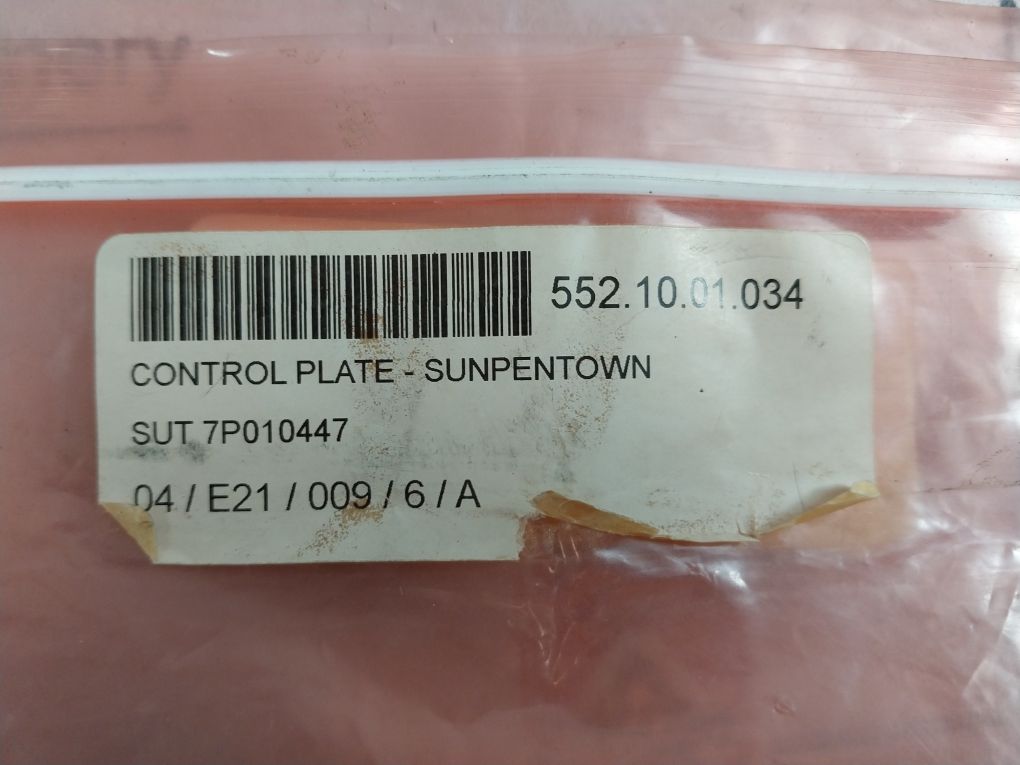 Sunpentown Sr-1262B Control Plate 