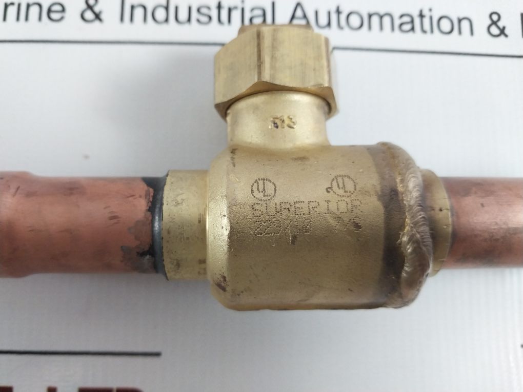 Superior 587Wa–14St Ball Valve/Refrigerant Valve Full Port 7/8 In Ods