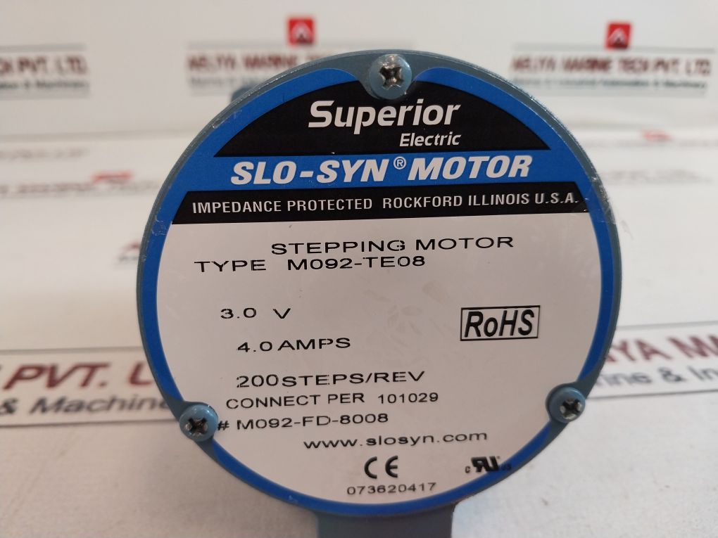 Superior Electric M092-te08 Stepping Motor 3.0V 4.0Amps