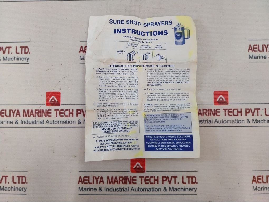 Sure Shot 200 Psi Milwaukee Sprayer