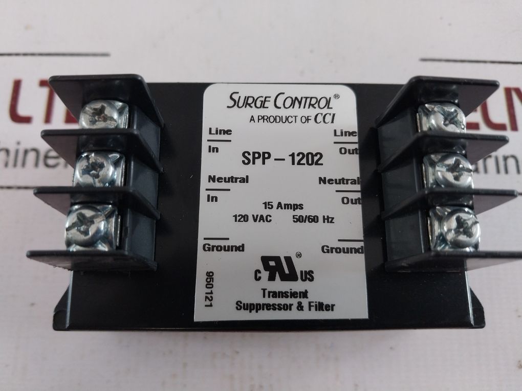 Surge Control Spp-1202 Transient Suppressor & Filter 15 Amps, 120 Vac
