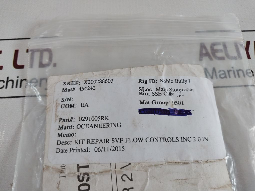 Svf Flow Controls 0291005-rk Repair Kit