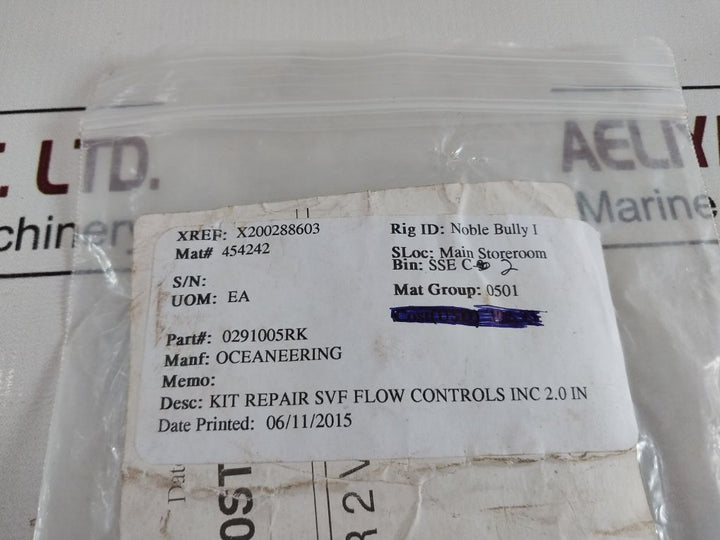 Svf Flow Controls 0291005-rk Repair Kit