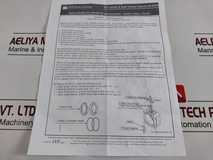 Svf Flow Controls 0291005-rk Repair Kit