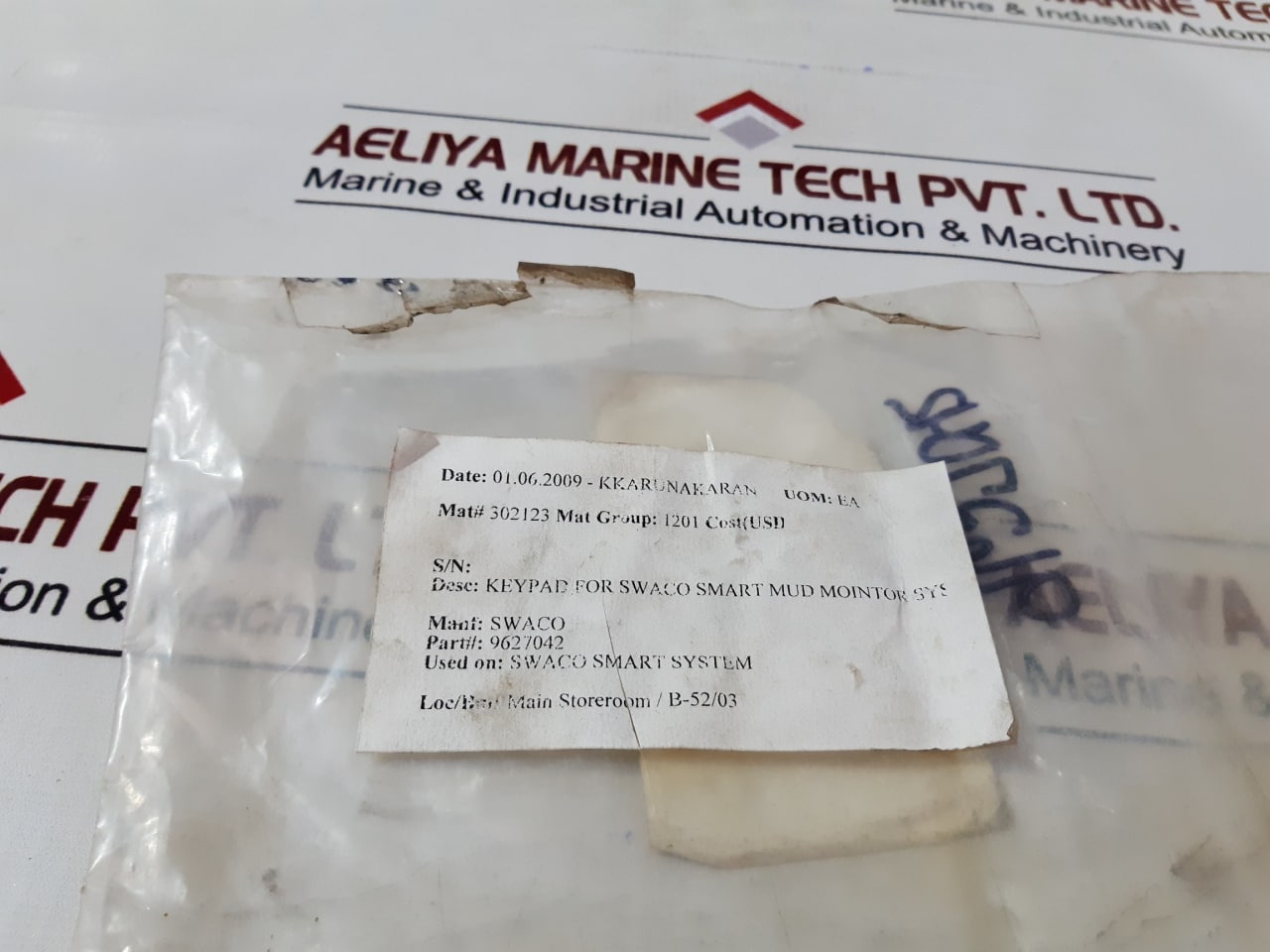Swaco 010634 Keypad F/Swaco Smart Mud Mointor System