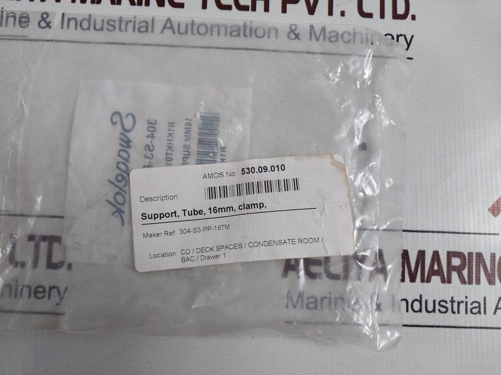 Lot Of 5X Swagelok 304-s3-pp-16Tm Bolted Plastic Clamp Tube Support Kit