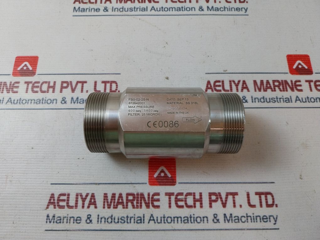 Swagelok Fb5-02-25-n High Pressure Valve Fittings