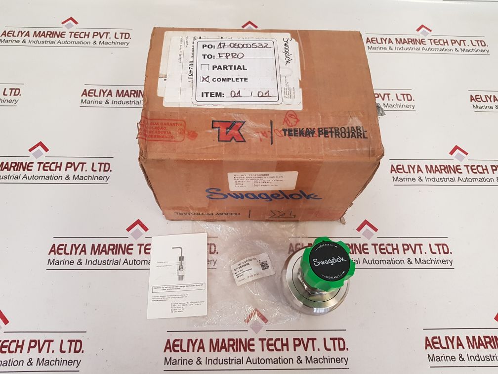 Swagelok Khf1Gjb818A60000 Pressure Reduction Valve
