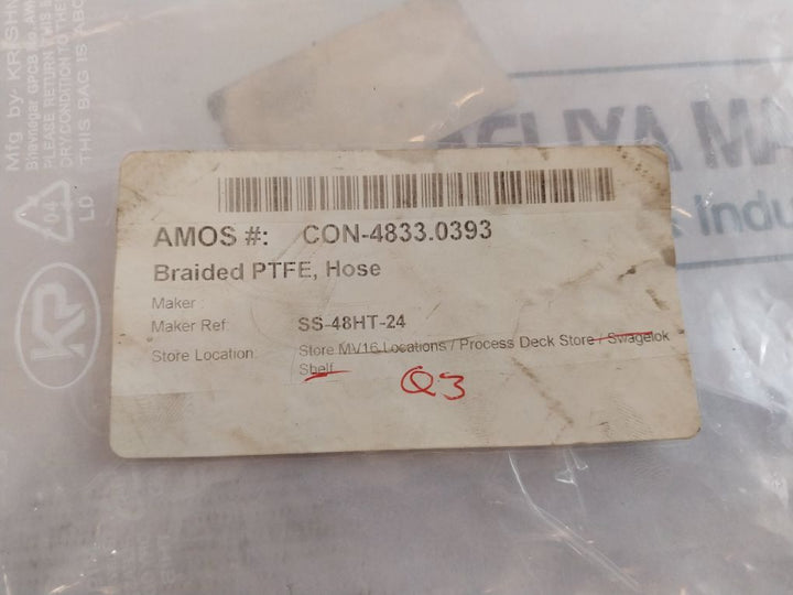 Swagelok Ss-4Bht-24 Braided Ptfe Hose R1Hhqo133B