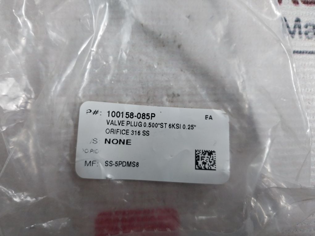 Swagelok Ss-5Pdms8 Rising Plug Screwed Bonnet Needle Valve