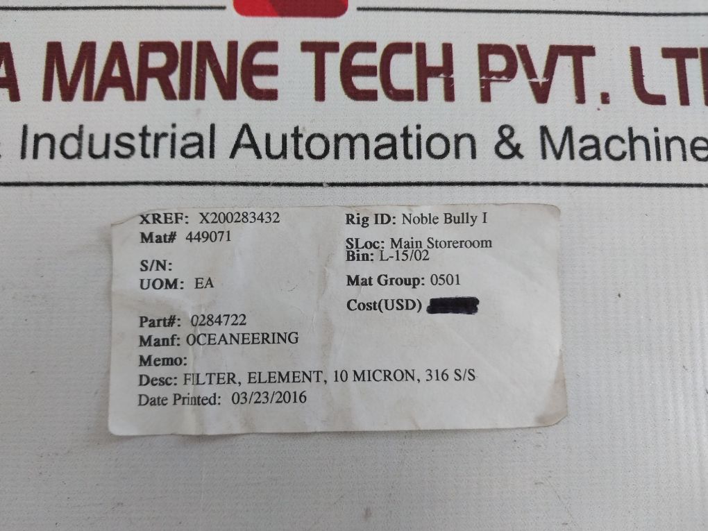 Swift-jb Fje-3-10 Filter Element Rev.A