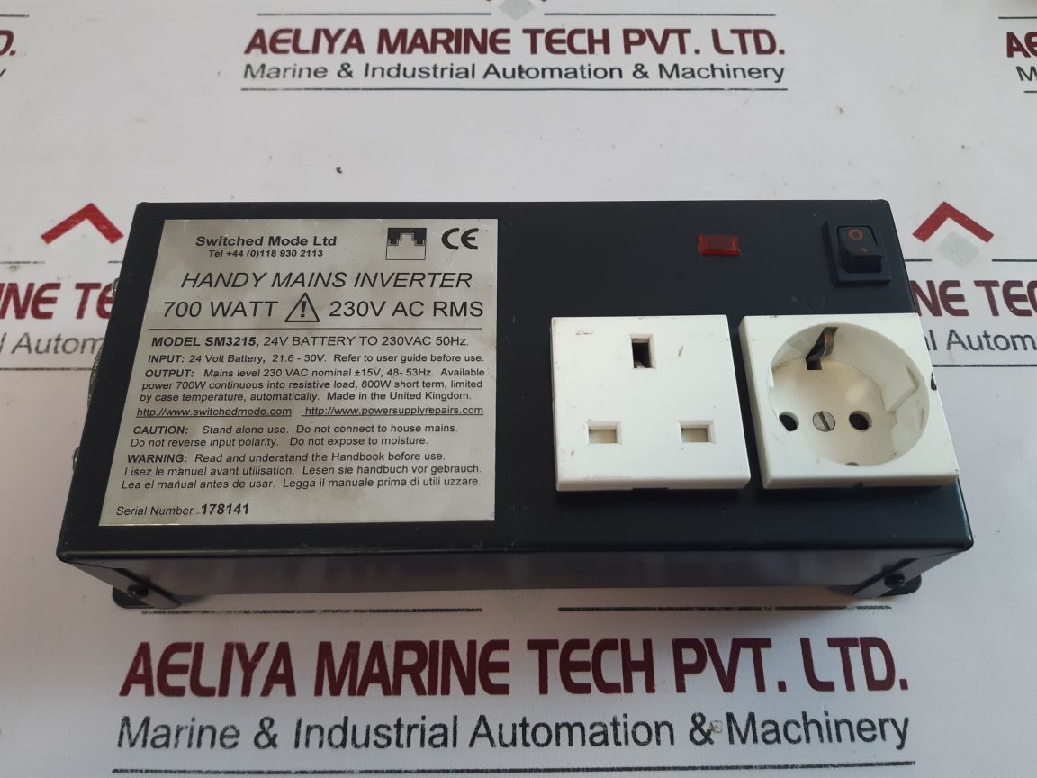 Switched Sm3215 Handy Mains Inverter 700 Watt
