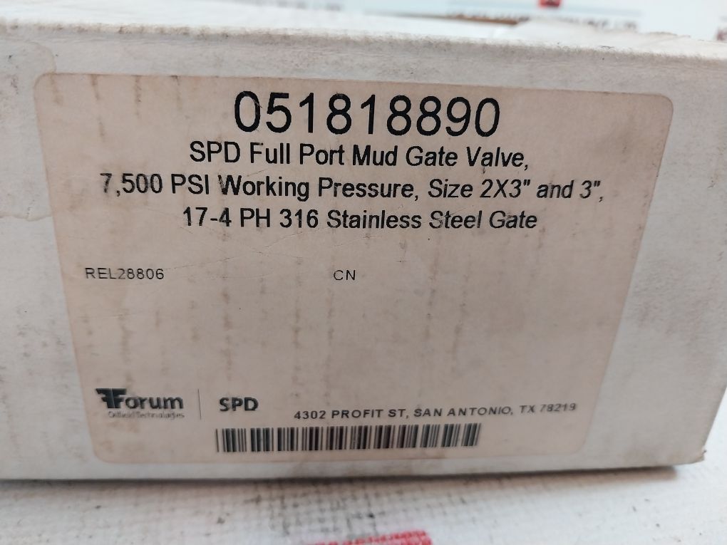 Swsi 051818890-g Spd Full Port Mud Gate Valve