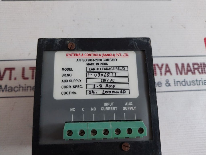Sycon 7703 Earth Leakage Relay