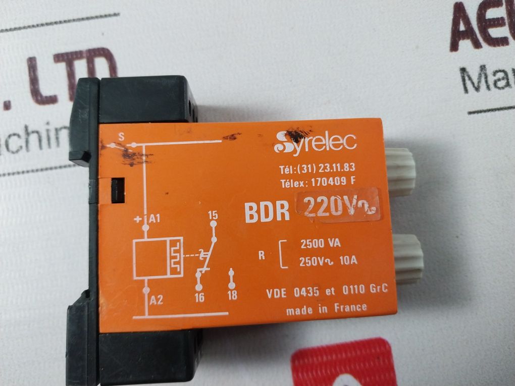 Syrelec Bdr 220Vac Timer Relay