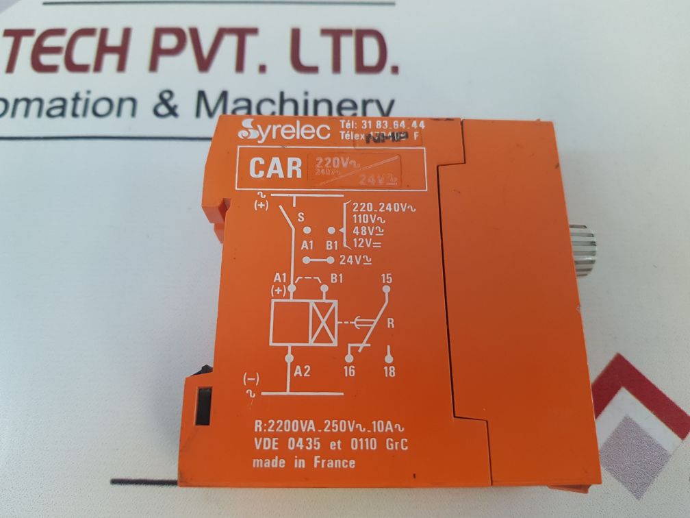 Syrelec Car_H Timer Relay 220_240V~