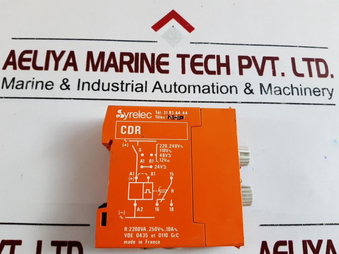Syrelec Cdr Time Relay Vde 0435 Et 0110 Grc