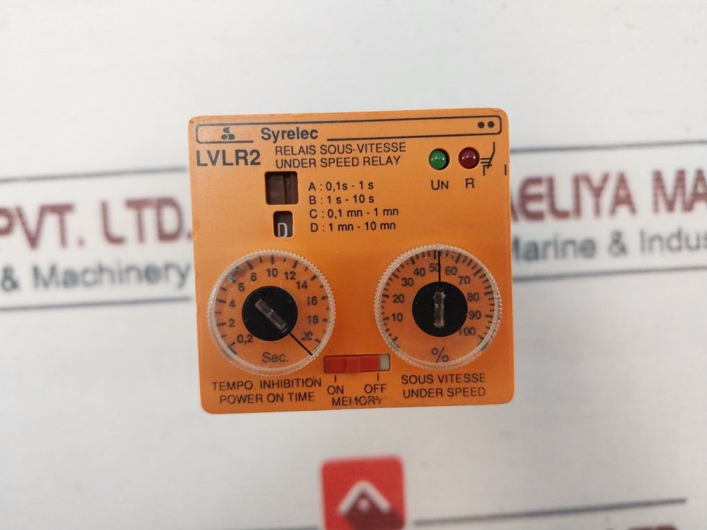 Syrelec Lvlr2 Under Speed Relay