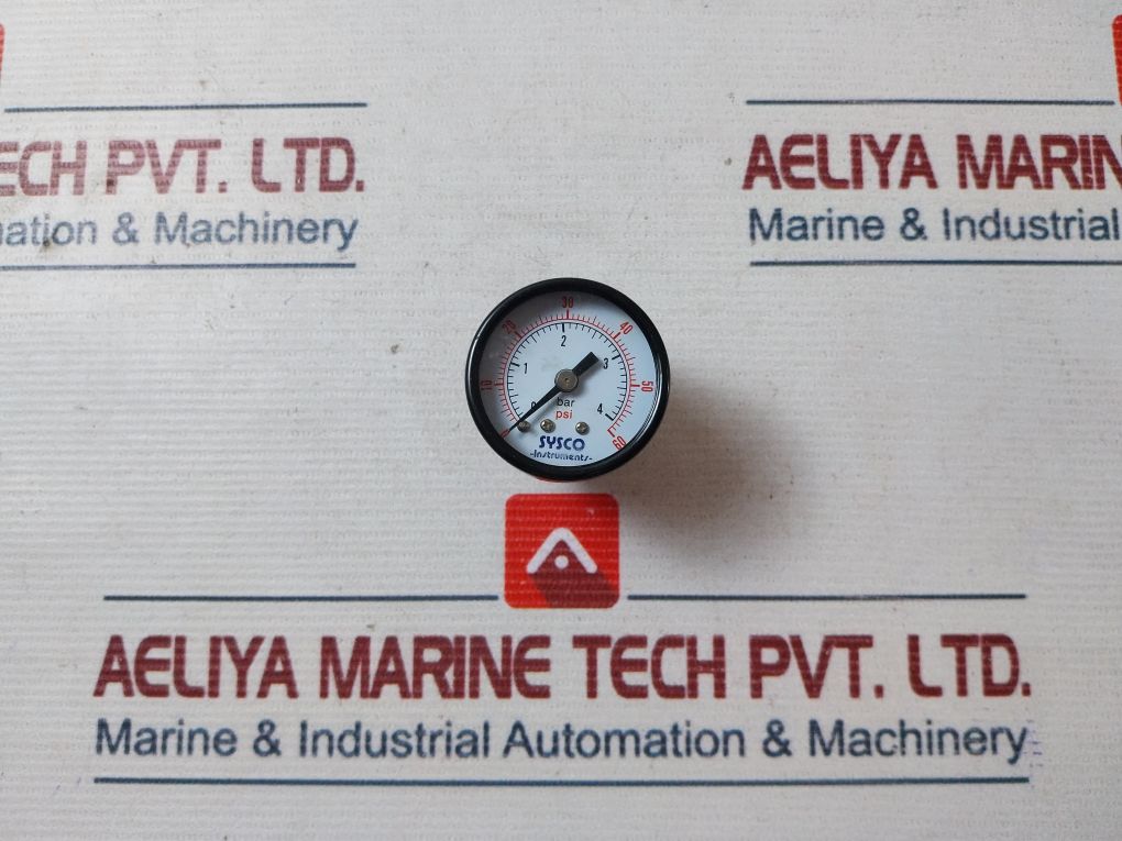 Sysco Instruments 0-4 Bar Pressure Gauge